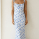 Floral Spaghetti Strap Maxi Dress